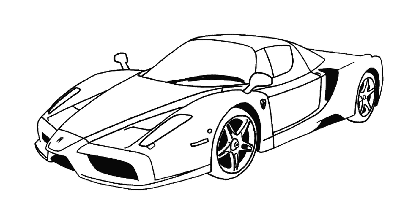 coloriage dessin Voiture Ferrari