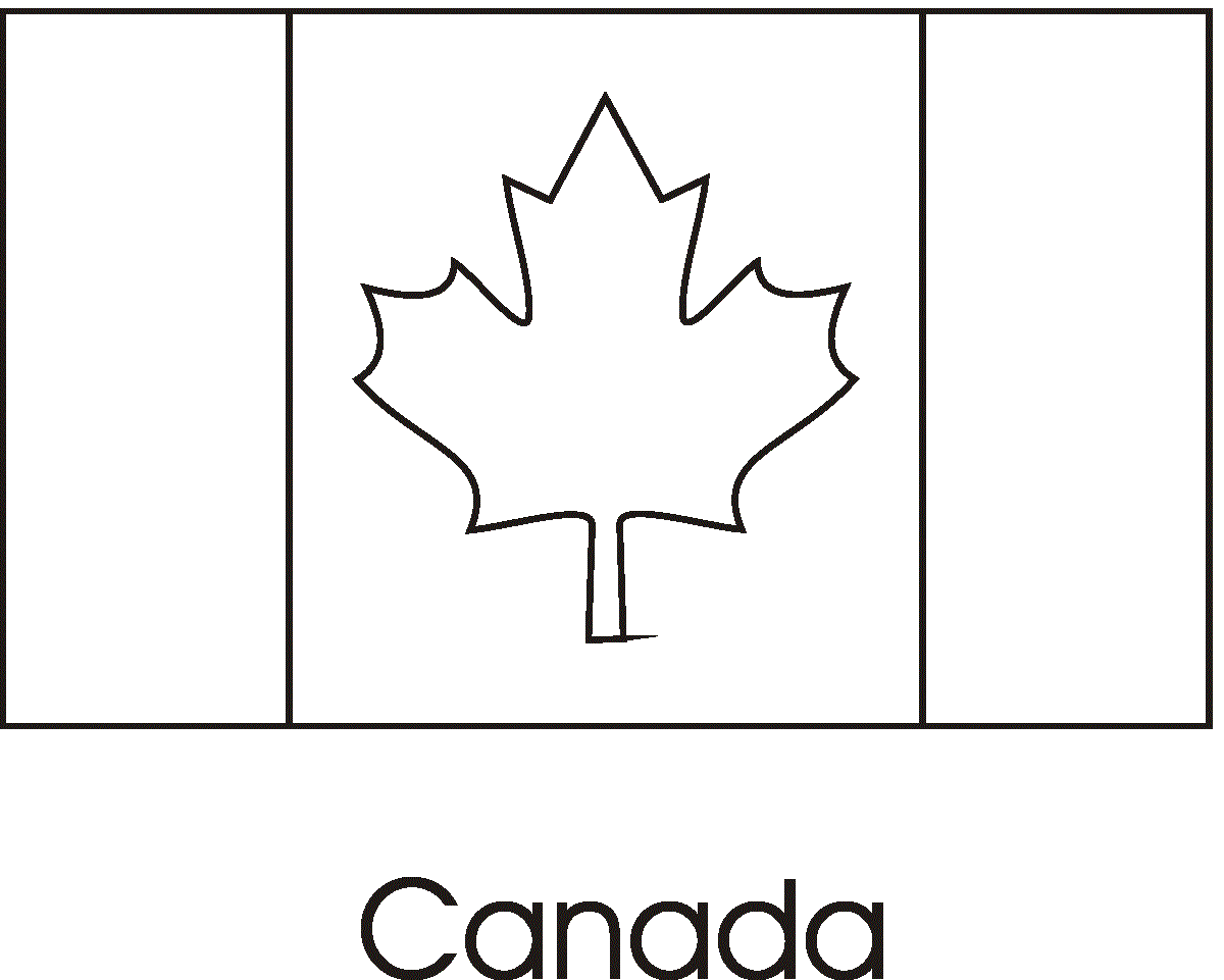 coloriage drapeau canada flag day