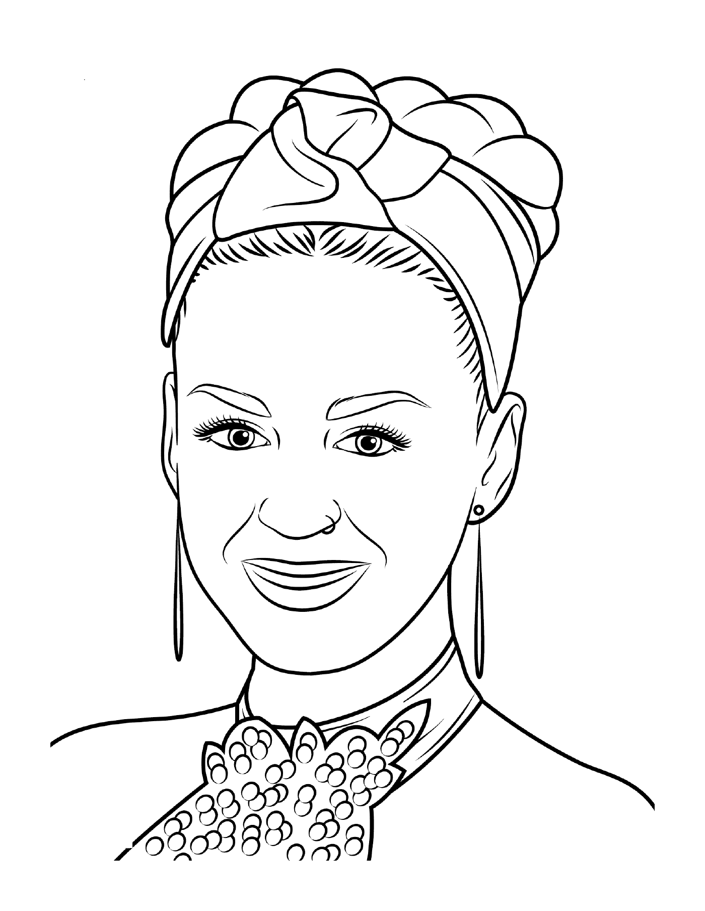 coloriage katy perry celebrite star