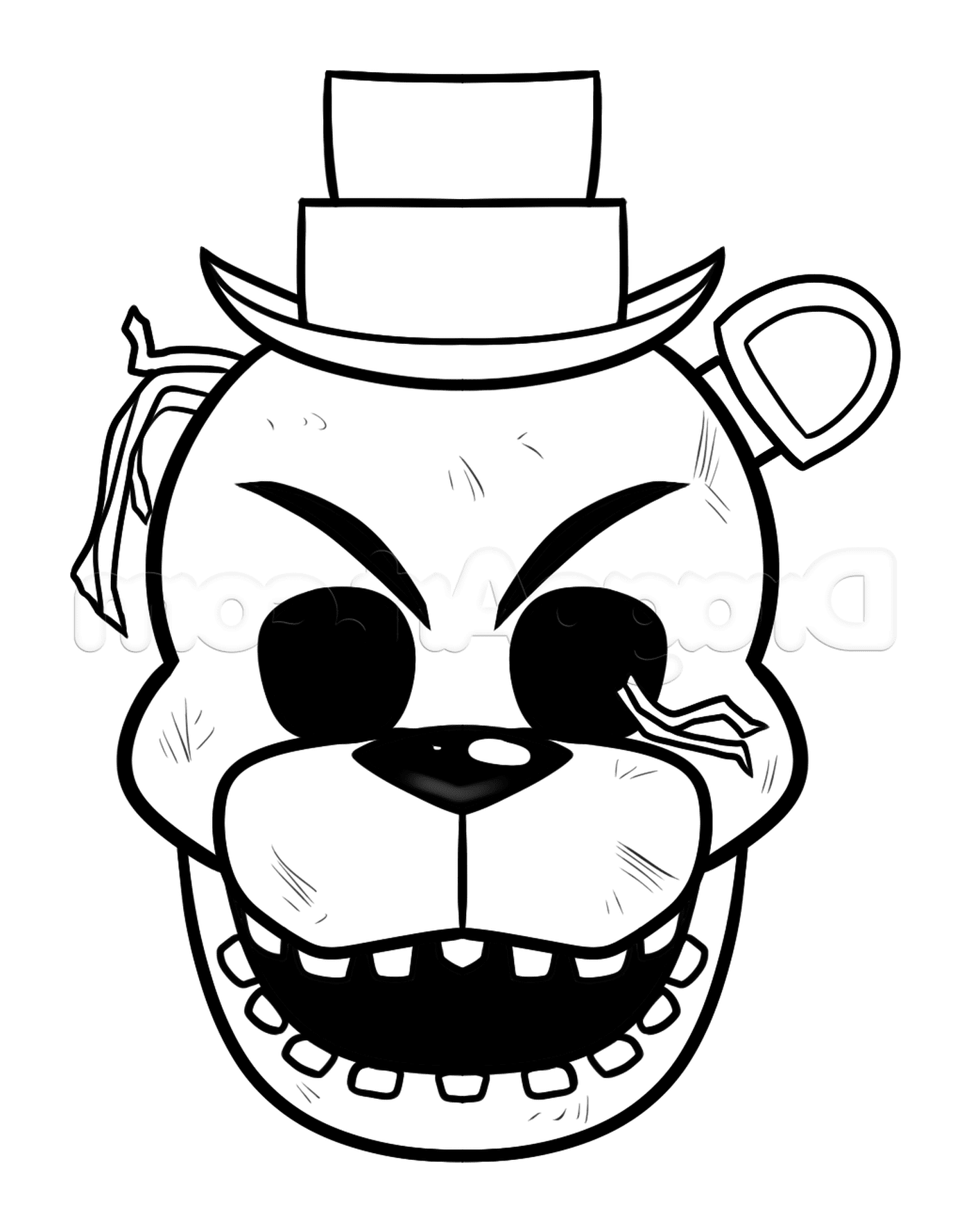 coloriage not happy five nights at freddy fnaf coloring pages