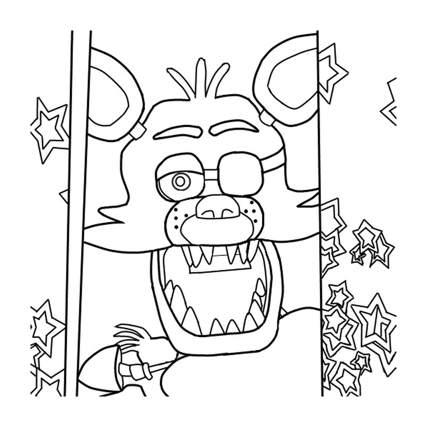 coloriage five nights at freddys fnaf foxy to color coloring pages