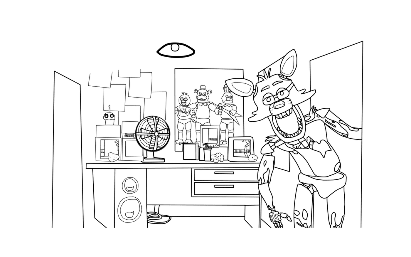 coloriage five nights at freddy house five nights at freddys fnaf coloring pages