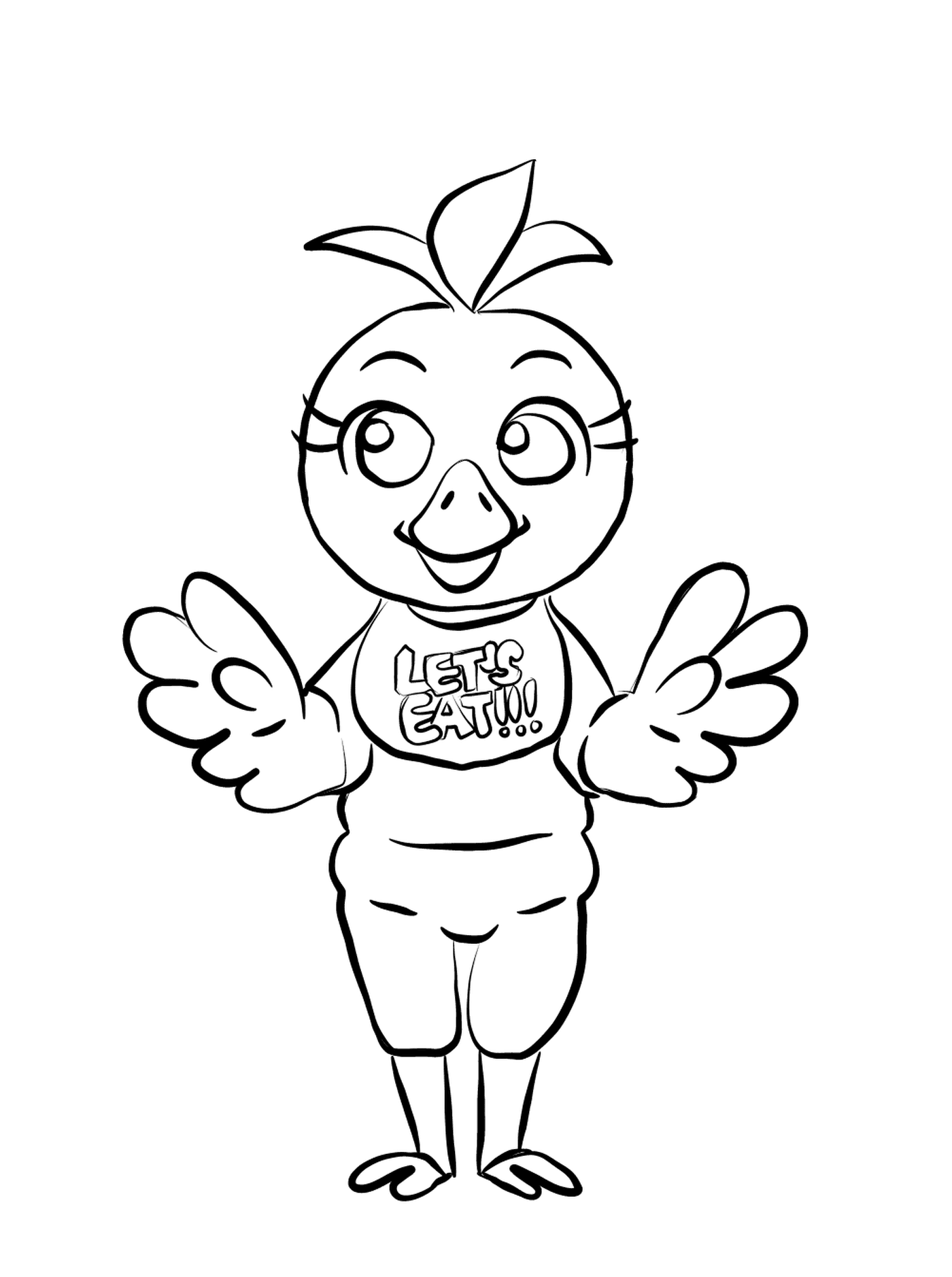 coloriage chica fnaf