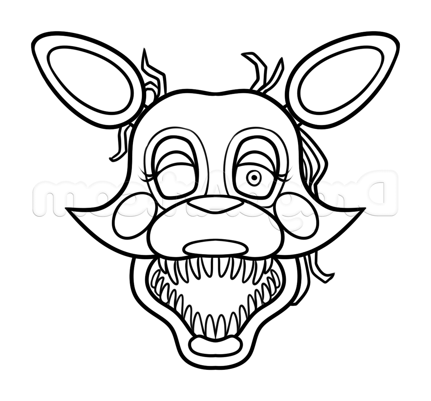 coloriage mangle from five nights at freddys 2 fnaf coloring pages