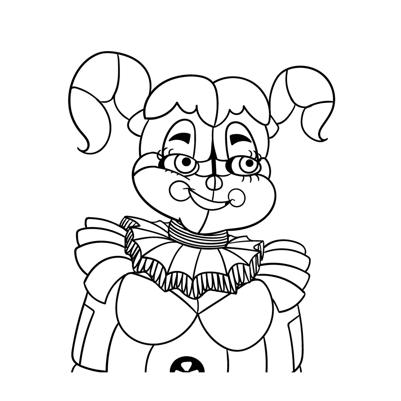coloriage baby from fnaf sister