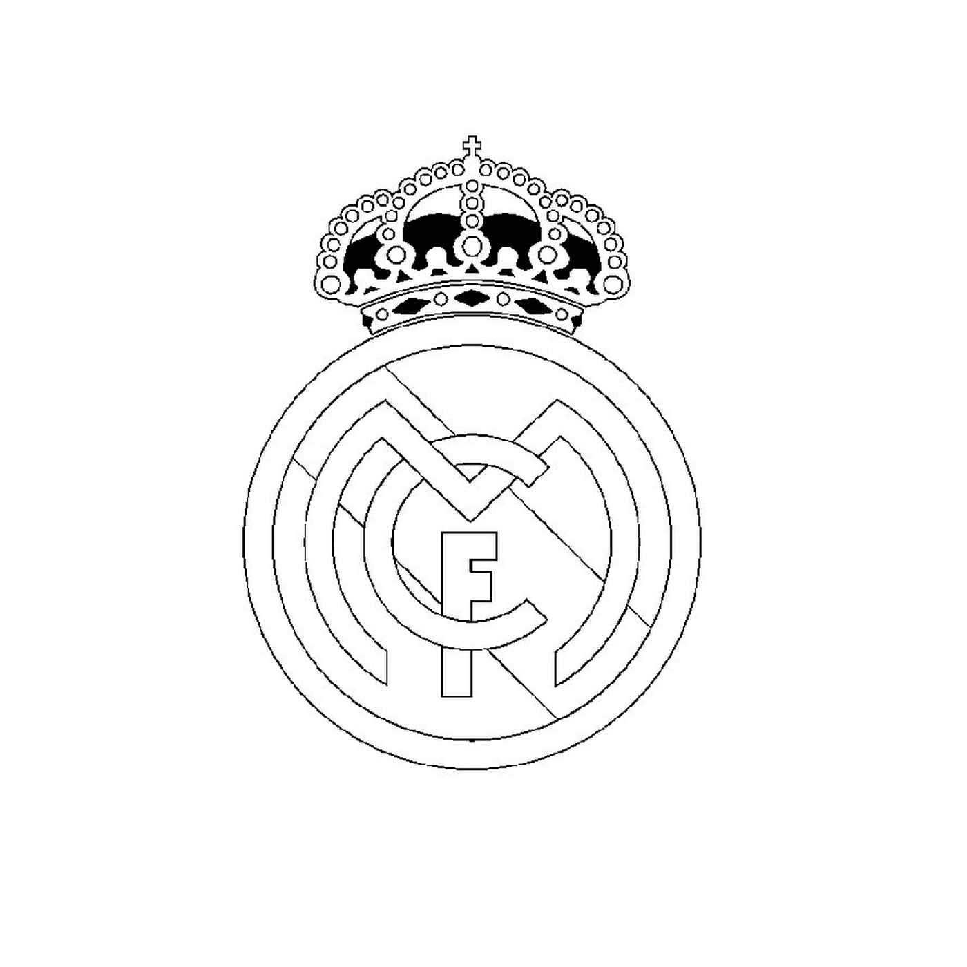 coloriage foot real madrid
