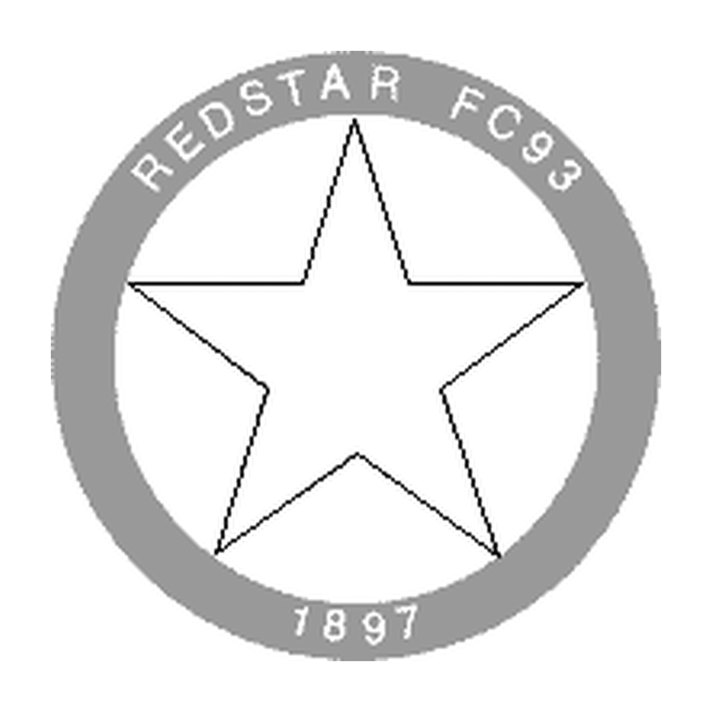 coloriage foot logo Red Star FC93