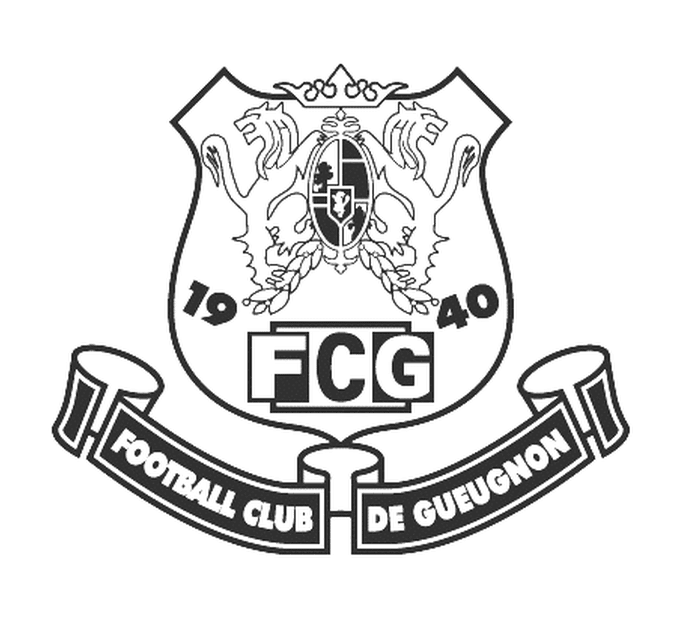 coloriage foot logo Football Club de Gueugnon