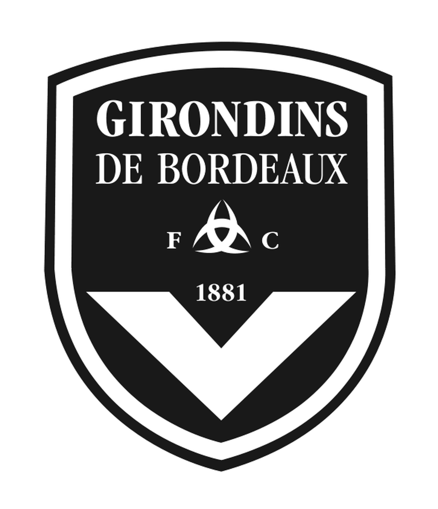 coloriage foot logo Girondins de Bordeaux