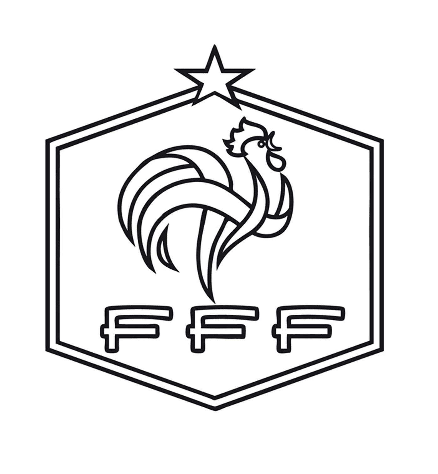 coloriage foot france fff