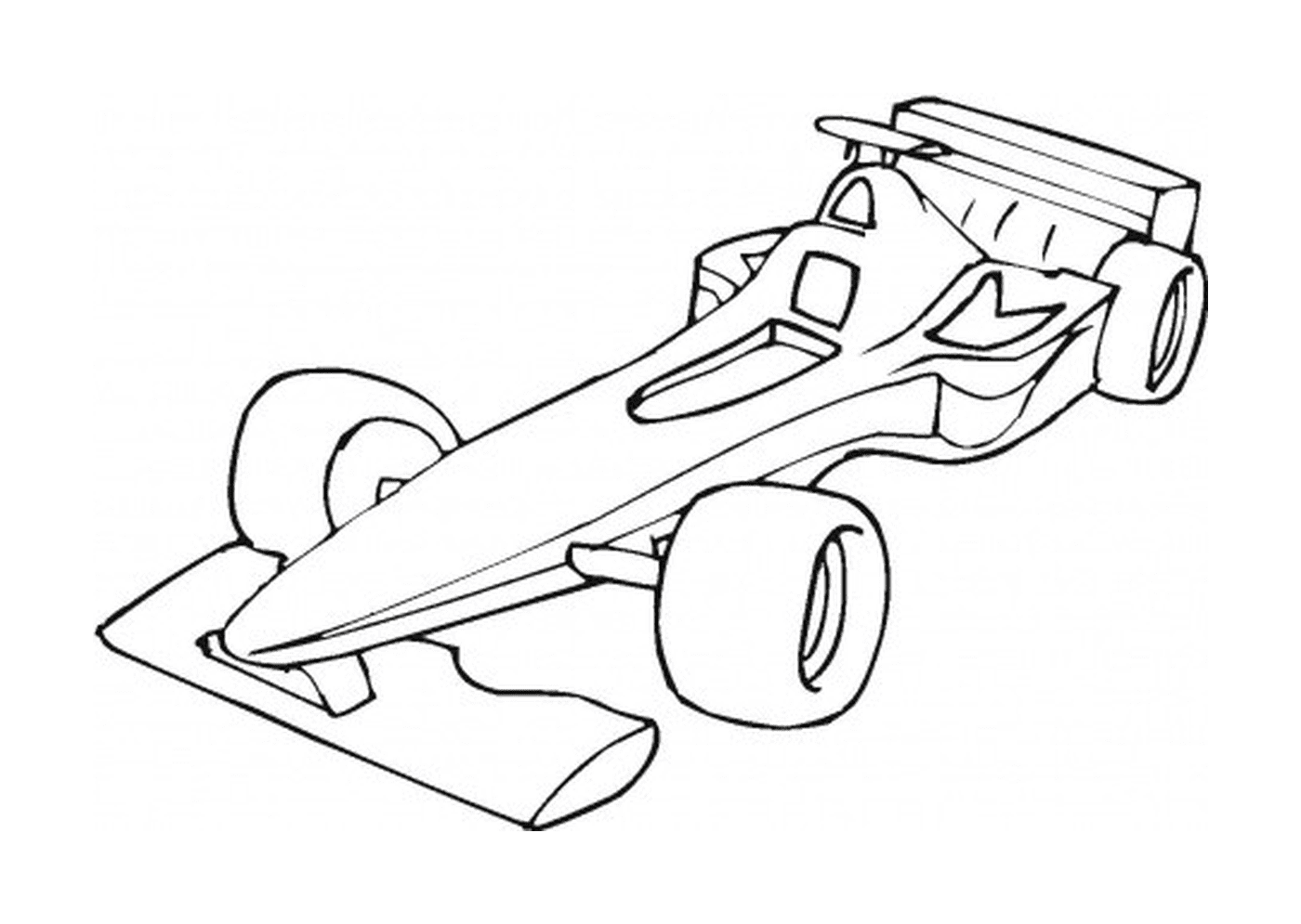 coloriage voiture Formule 1