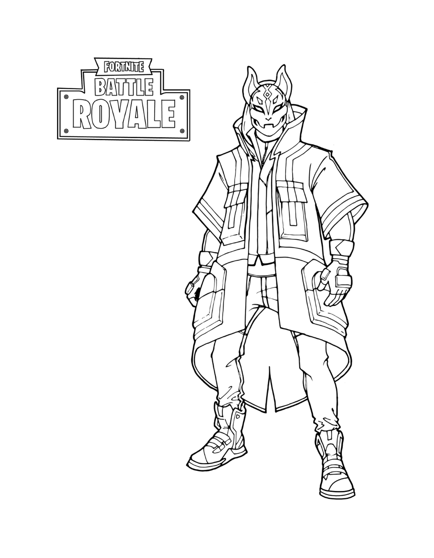 coloriage Fortnite Drift Stage 3
