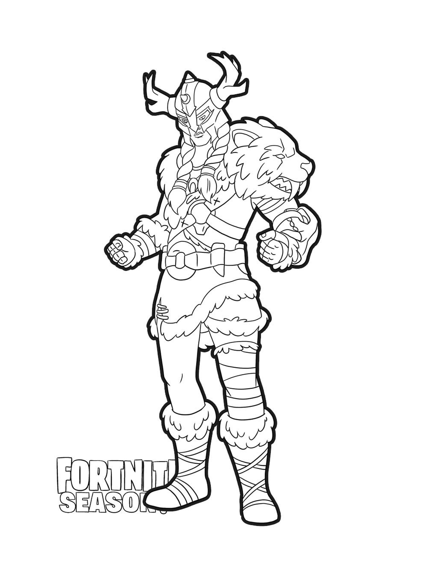 coloriage Jeager skin from Fortnite