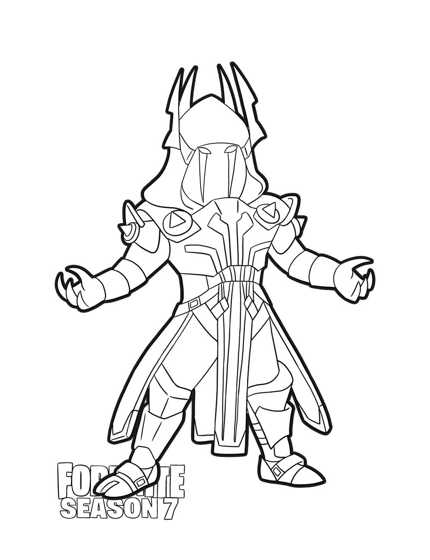coloriage Ice King skin from Fortnite Season 7