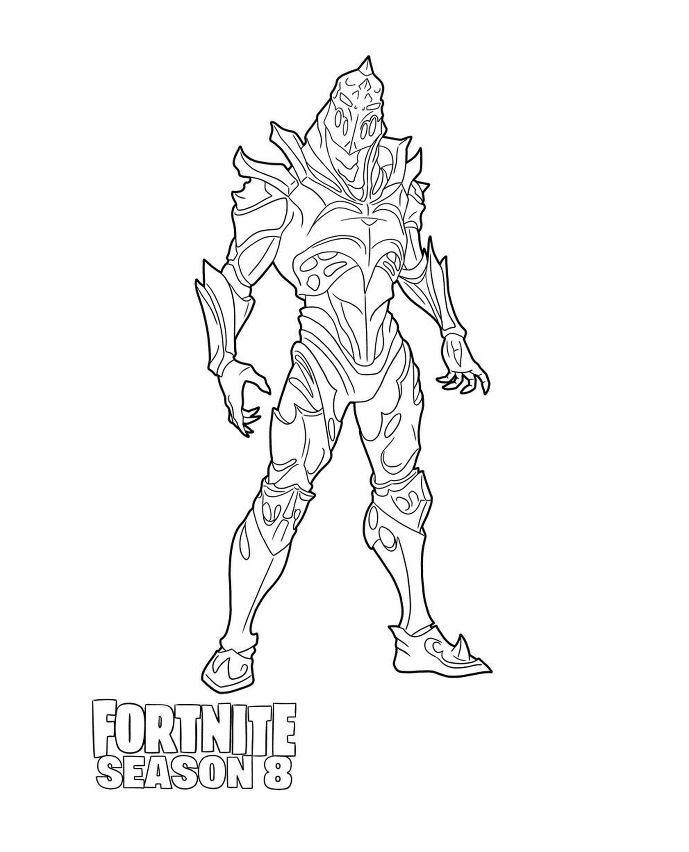 coloriage Ruin detailed skin from Fortnite Season 8