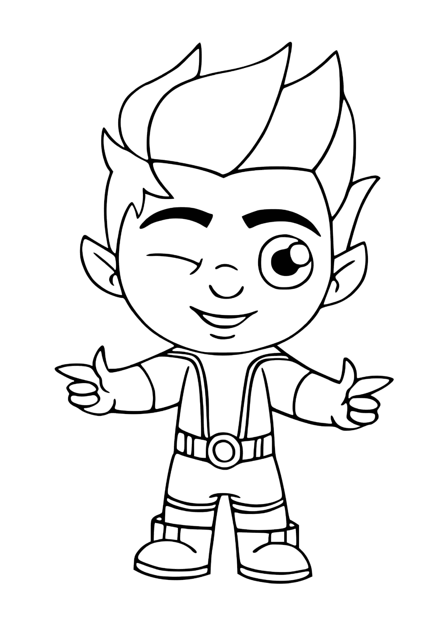 coloriage beast boy fornite