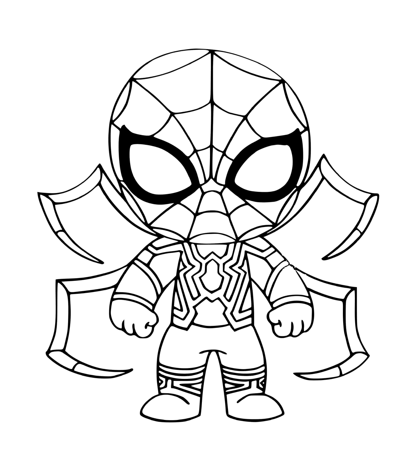 coloriage iron spiderman