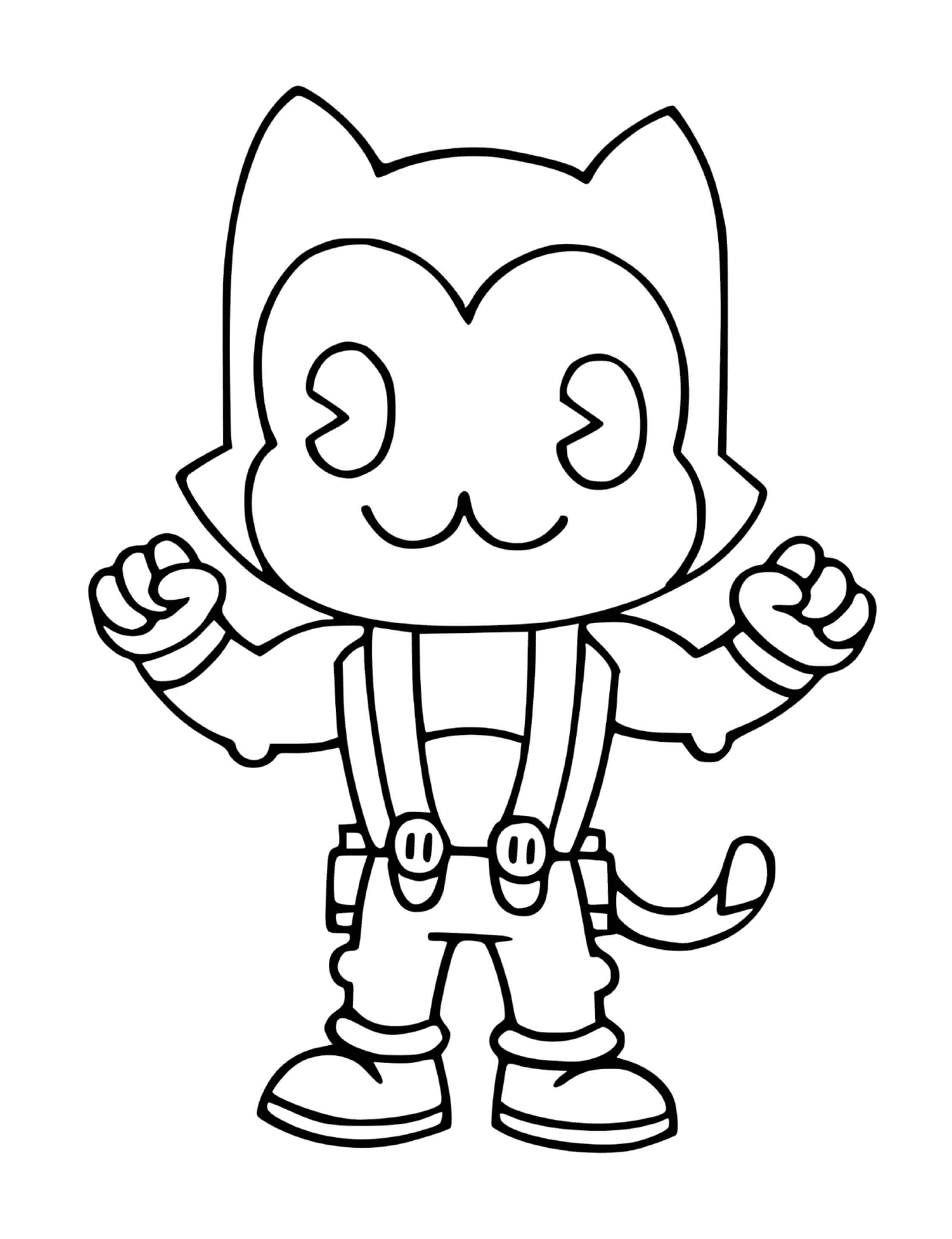 coloriage Toon Meowscles Fortnite Skin