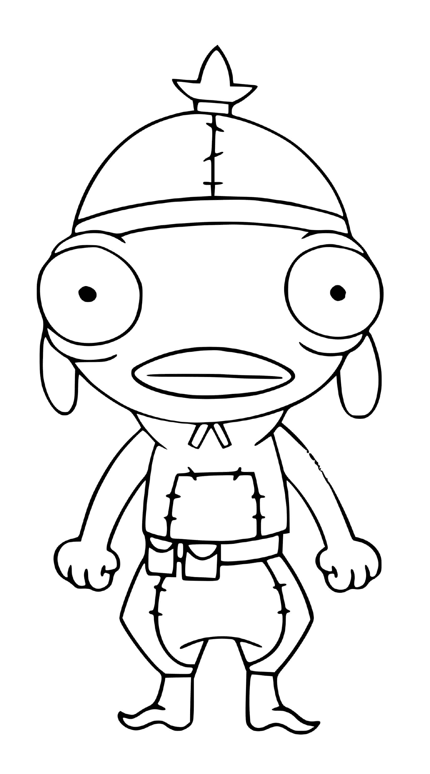 coloriage fishstick rare outfit