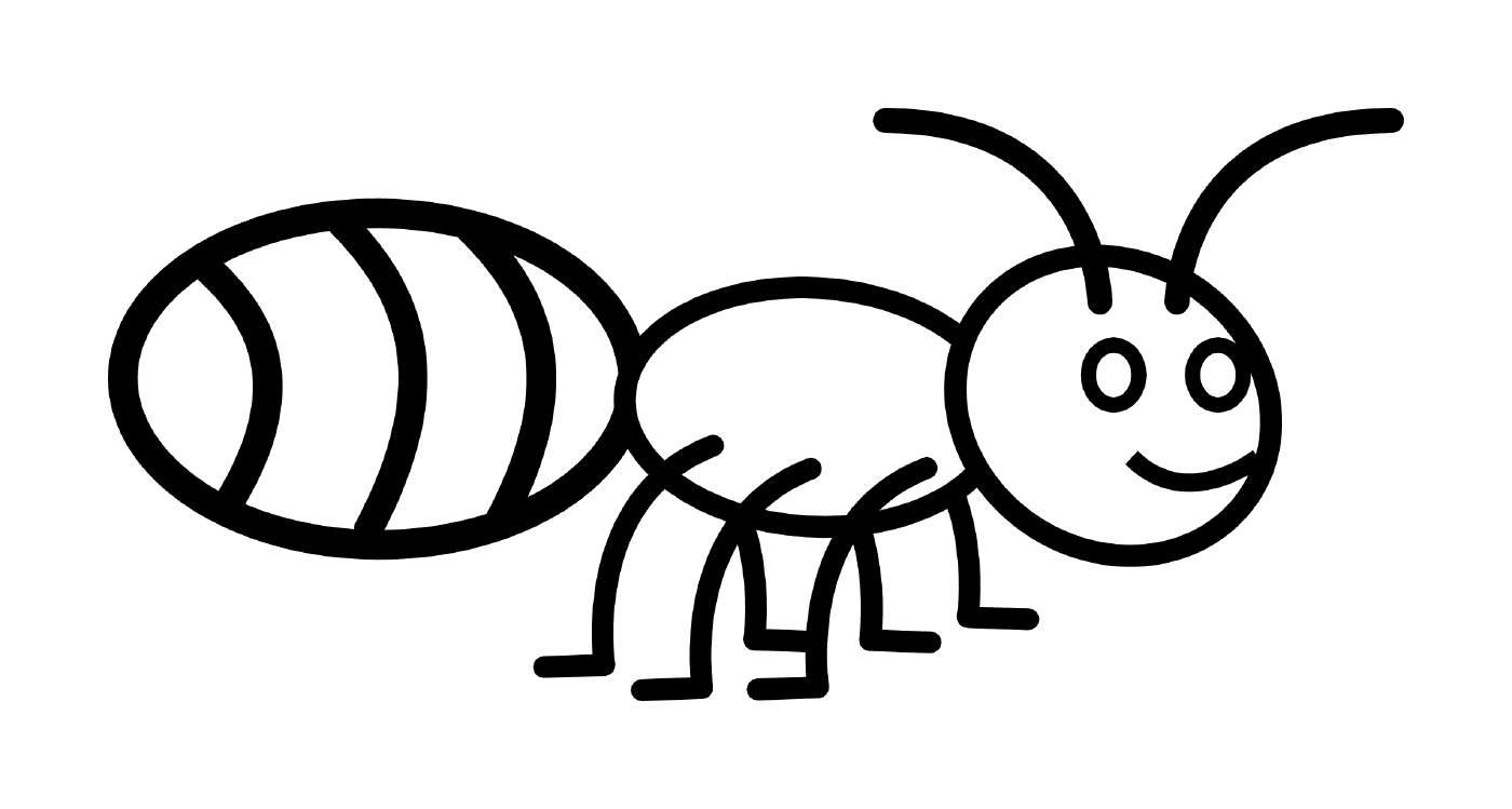 coloriage fourmis de la famille des formicidae