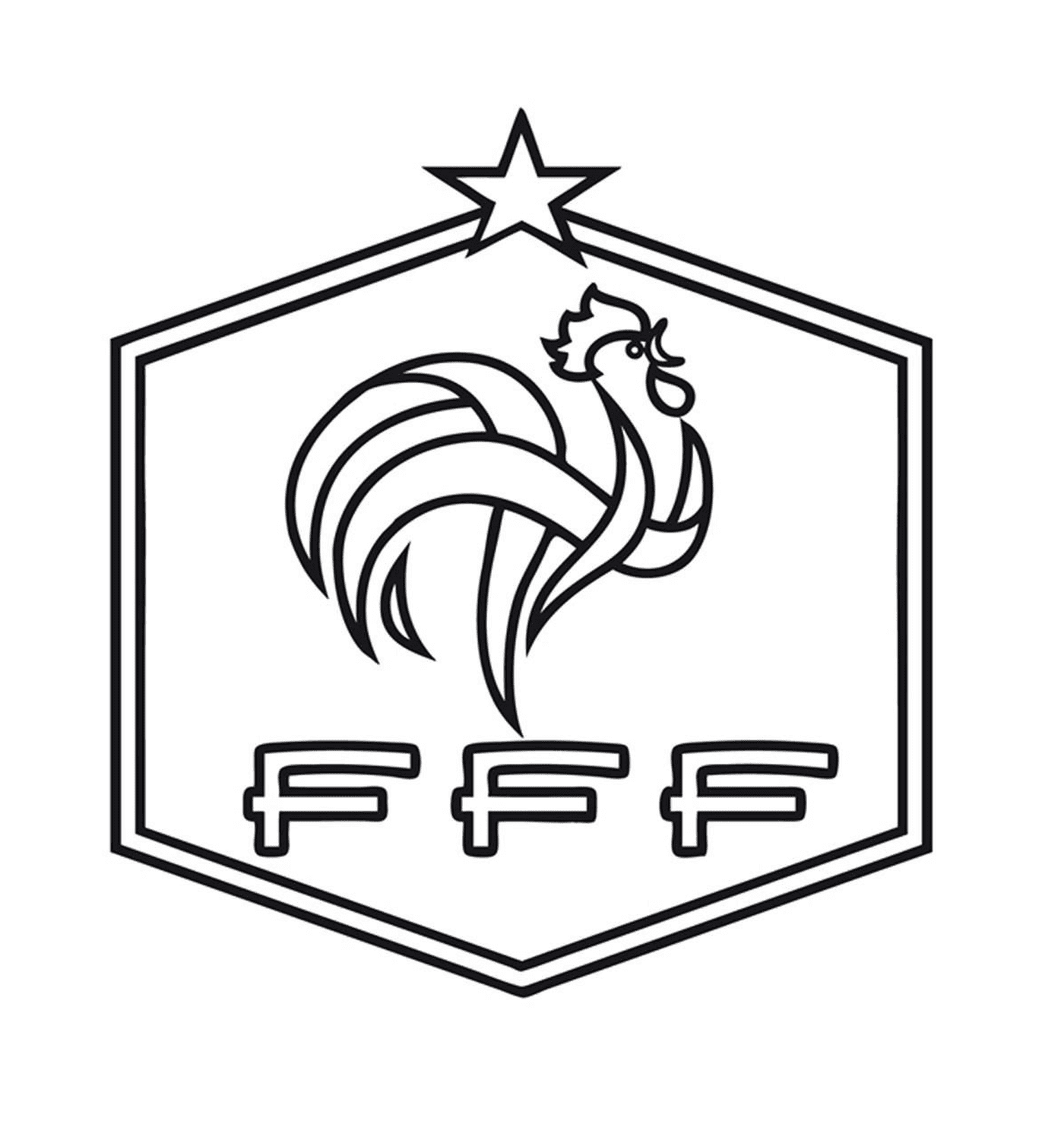 coloriage federation francaise de foot FFF