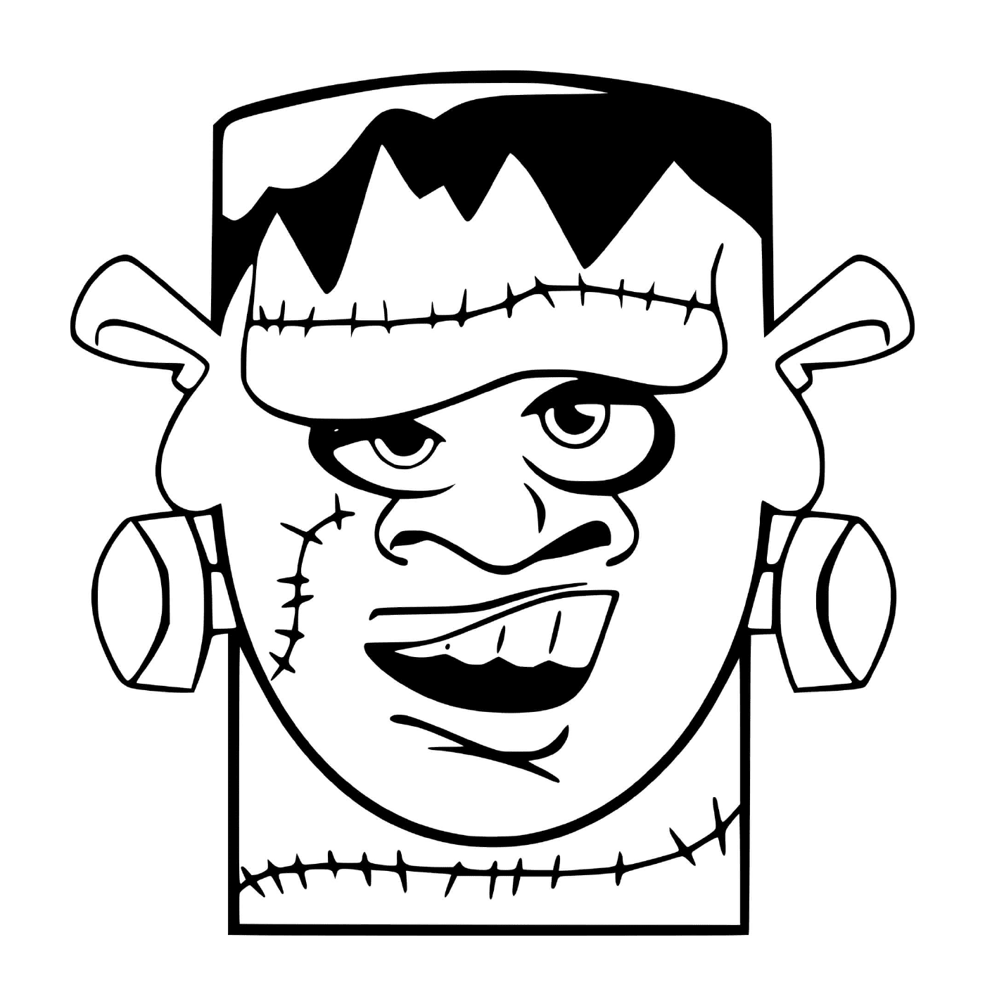 coloriage Monstre Frankenstein Halloween