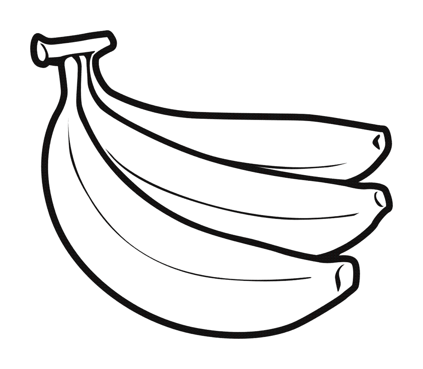 coloriage bananes fruit