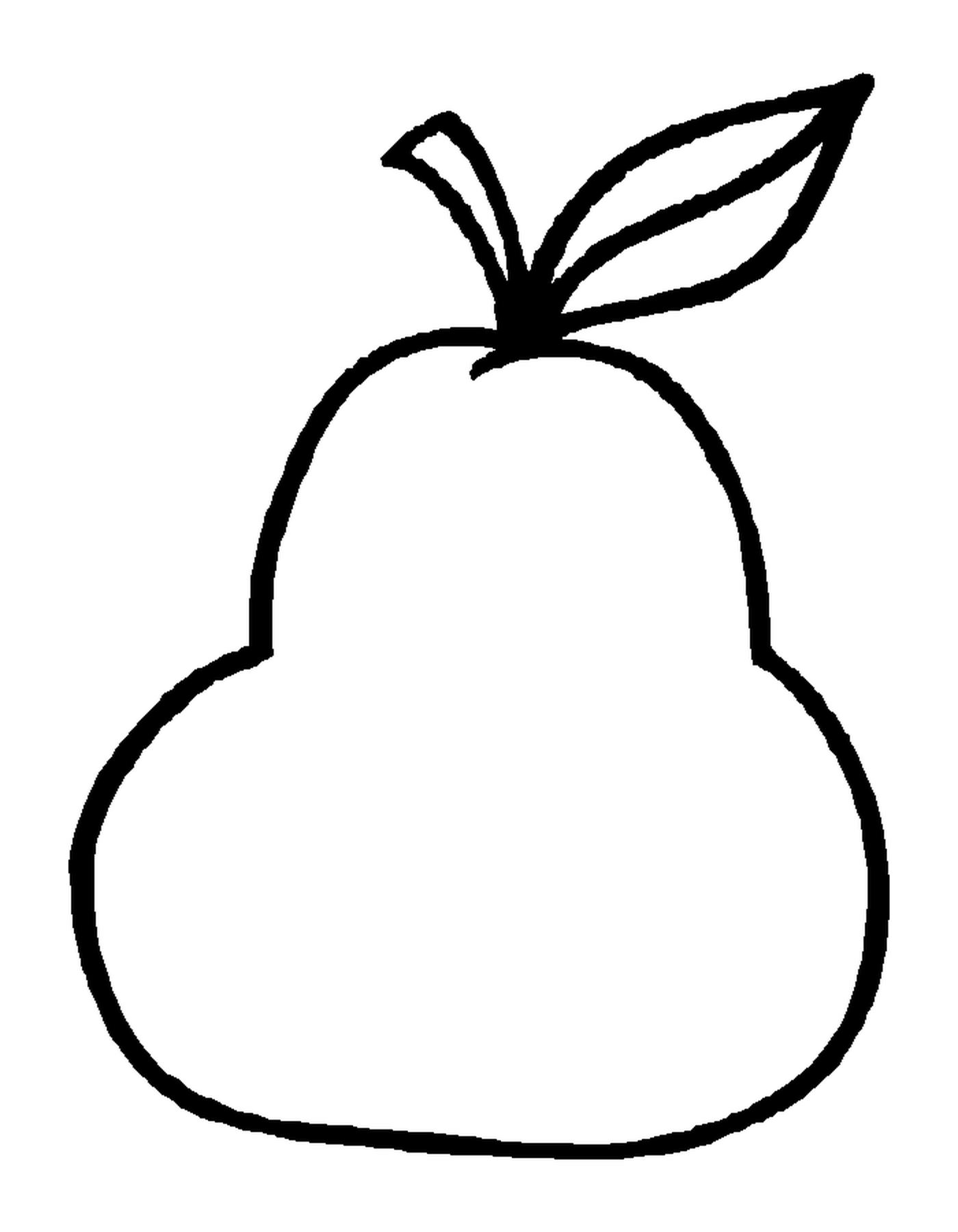 fruits dessin d une poire