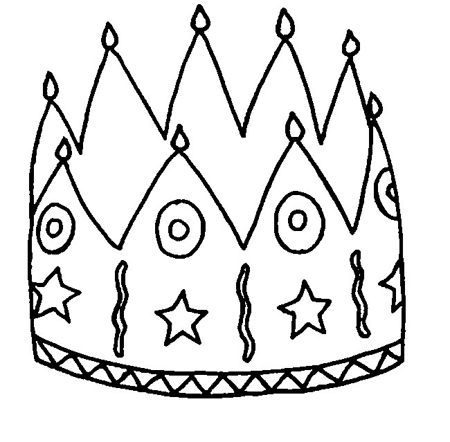 coloriage couronne des rois facile