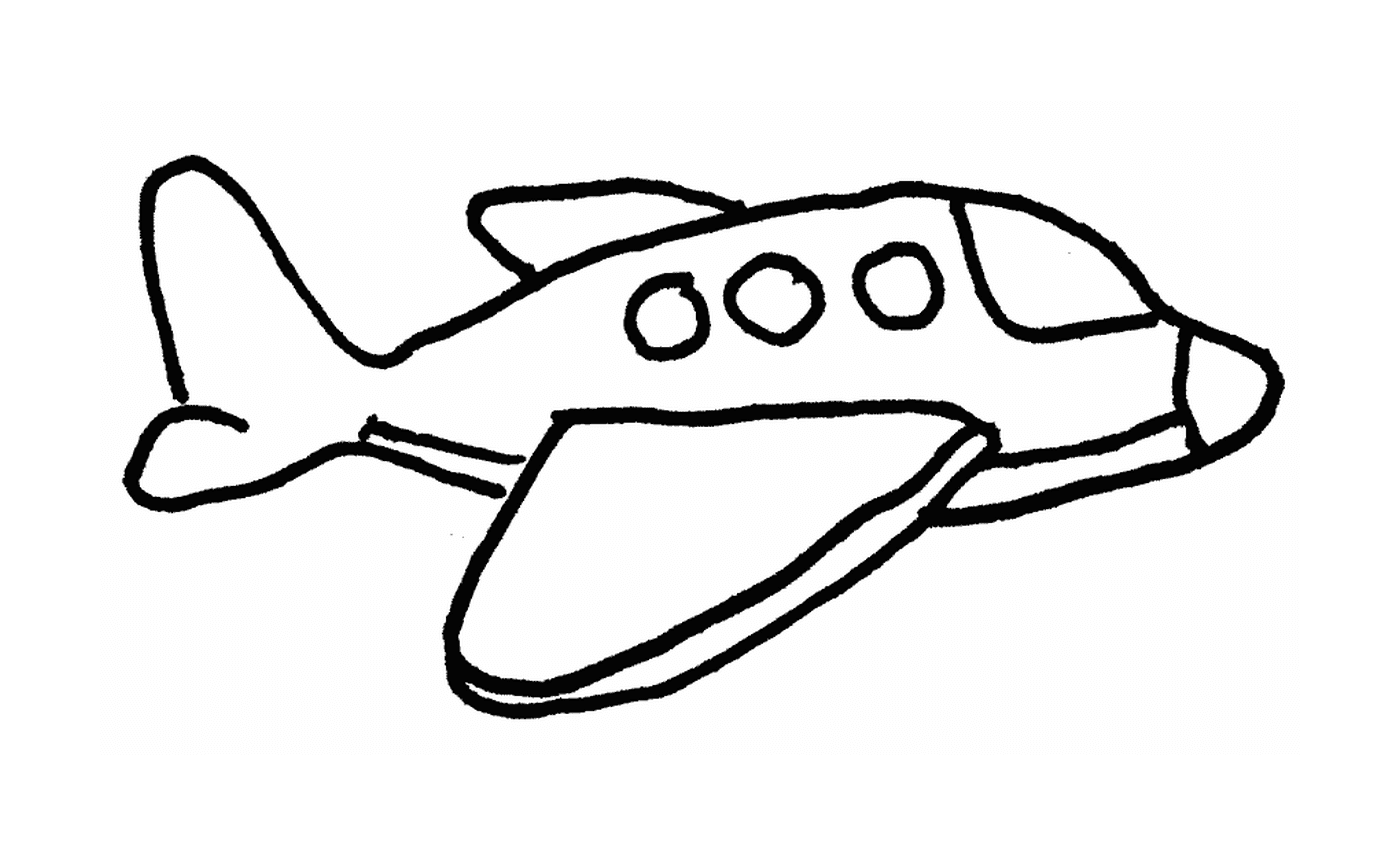 coloriage dessin d un petit avion