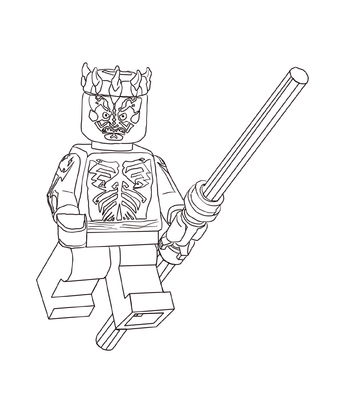coloriage lego starwars angry