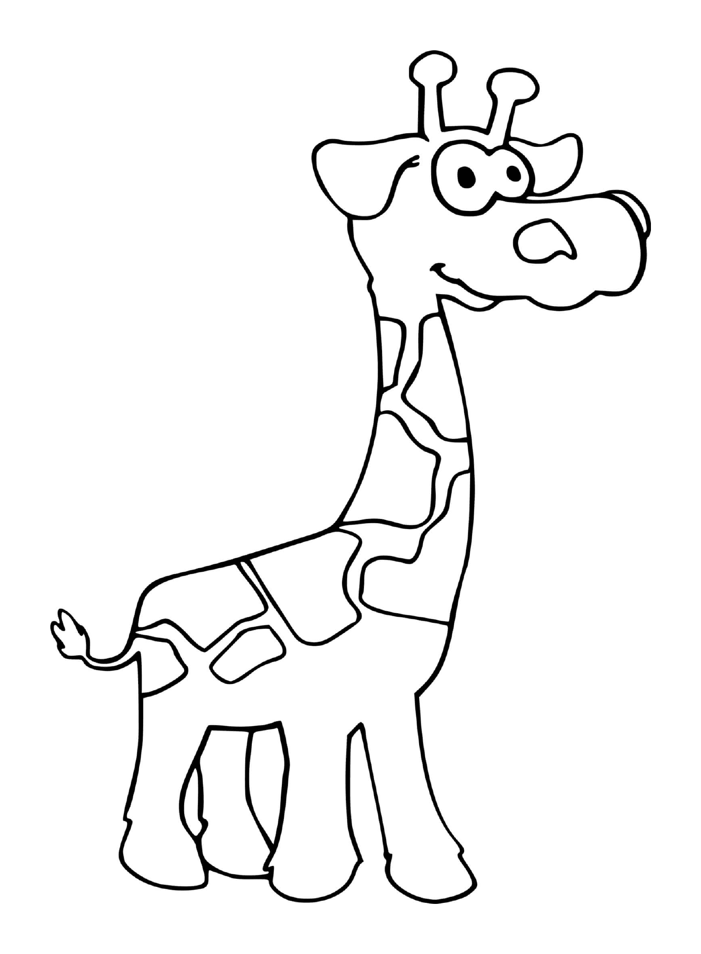 coloriage girafeau