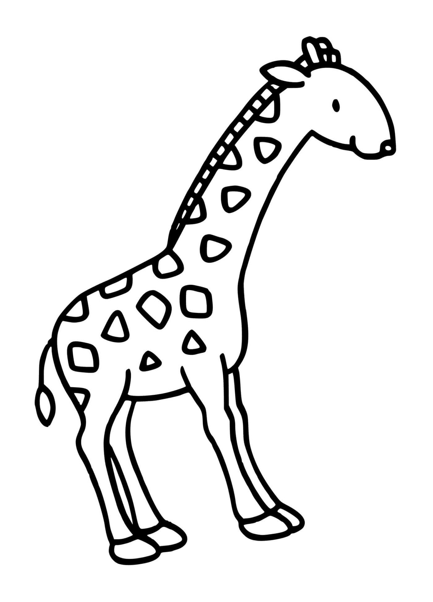 coloriage la girafe