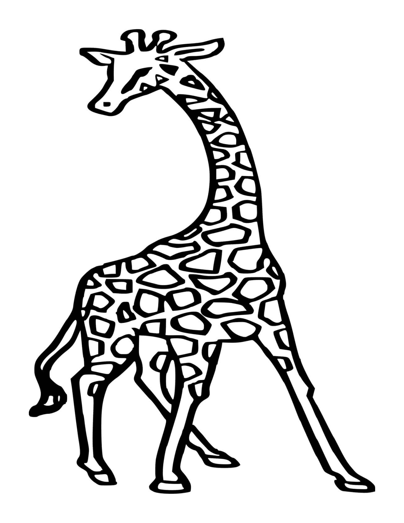 coloriage une girafe