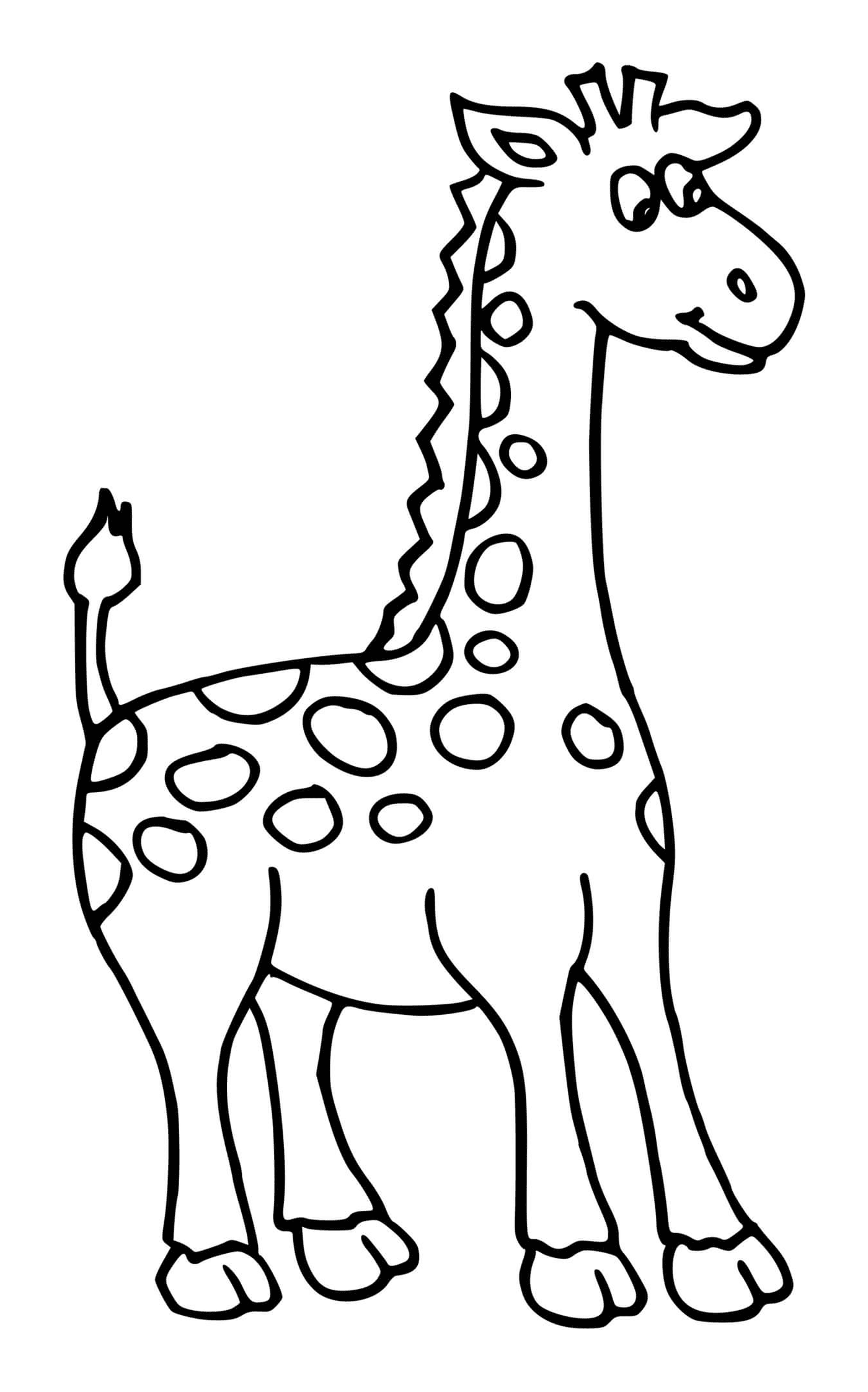coloriage petite girafe