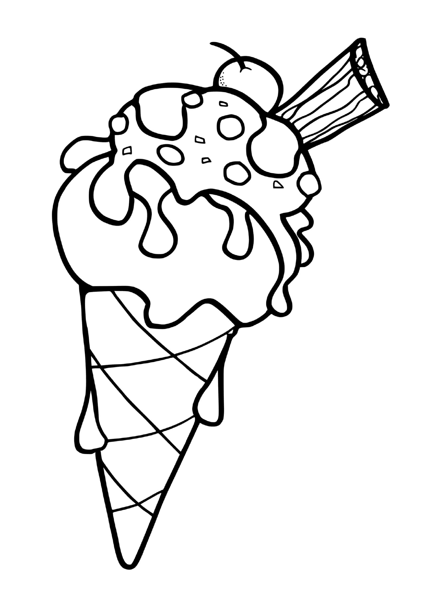 coloriage sorbet glace
