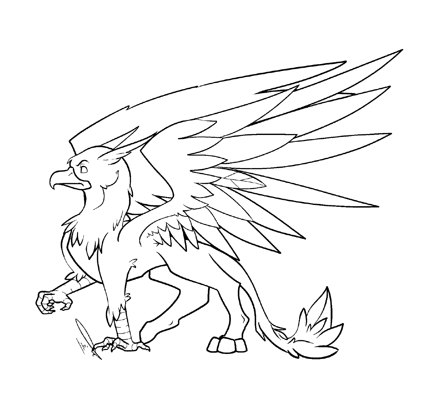 coloriage griffin by jaclynonacloudlines