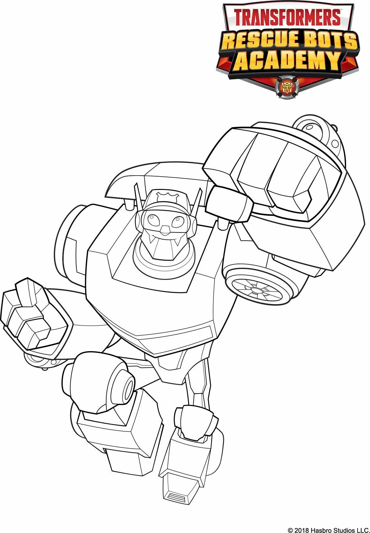 coloriage Chase Transformers