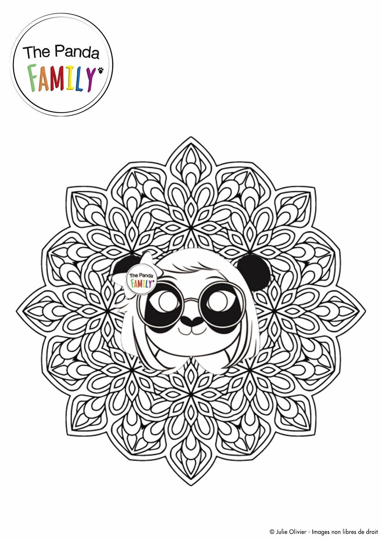 coloriage Mandala Pandy
