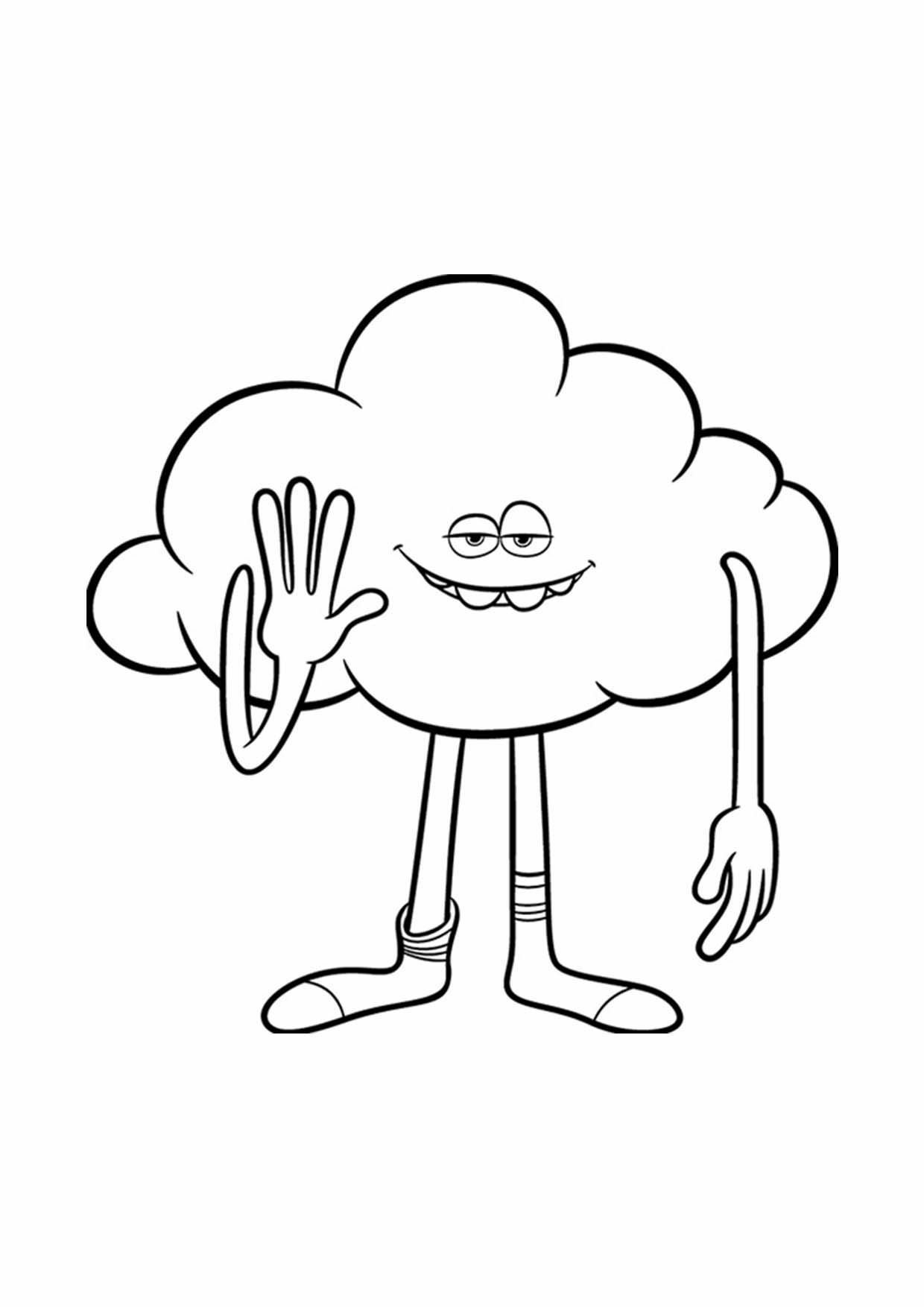 coloriage Gulli Les Trolls Cloud Guy
