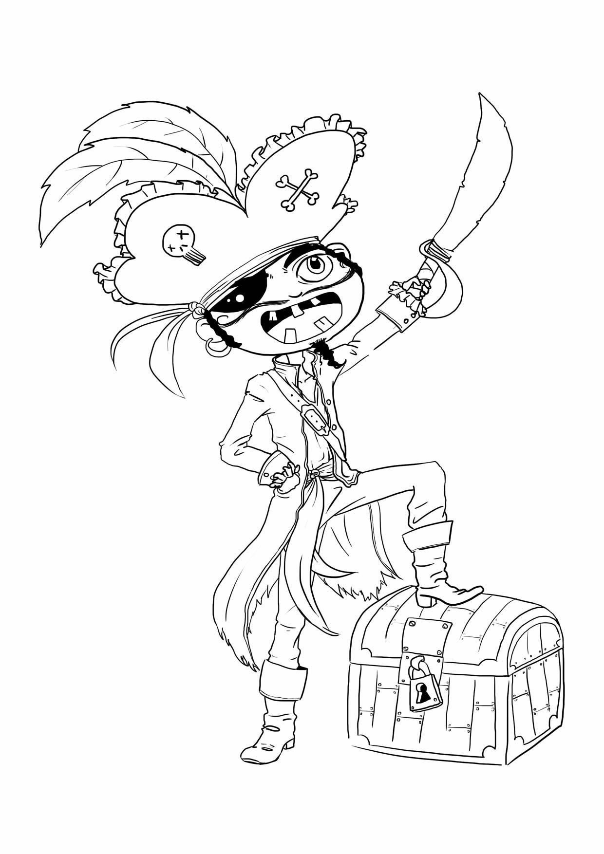 coloriage Pirate Homme
