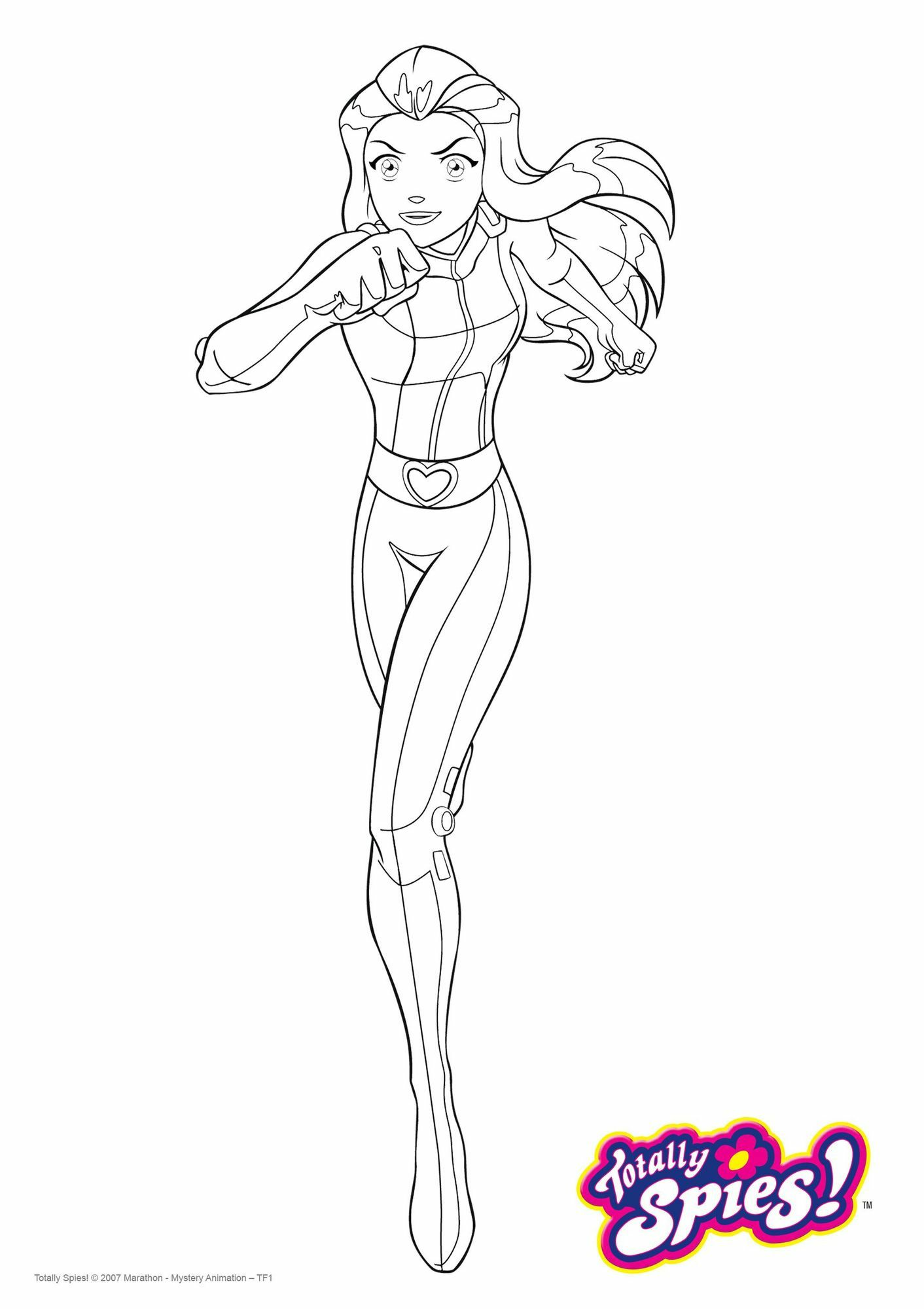 coloriage Totally Spies Sam