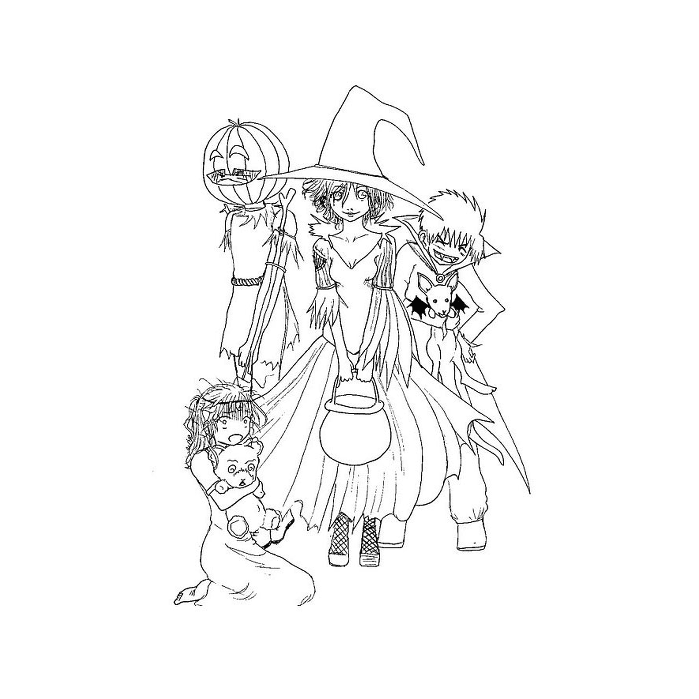 coloriage halloween pour grand