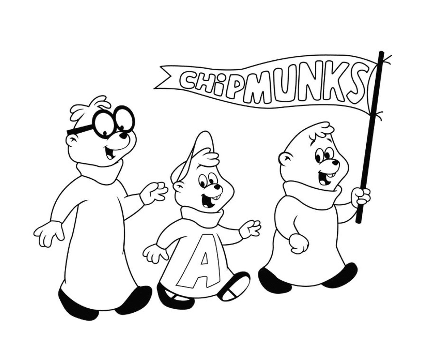 coloriage alvin and the chipmunks halloween