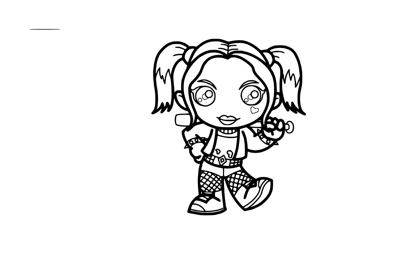 coloriage Harley Quinn Kawaii Suicide Squad