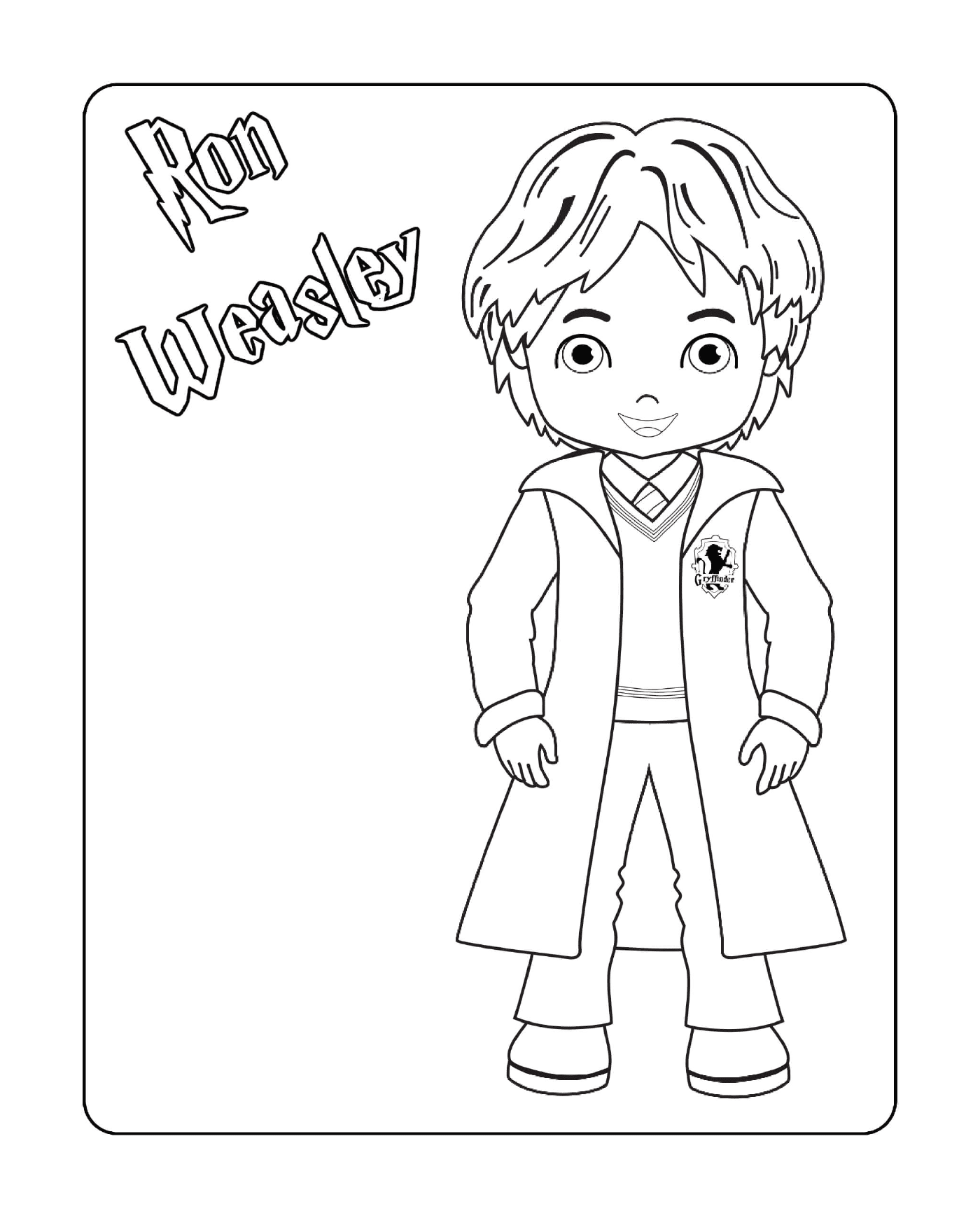 coloriage Ron Weasley