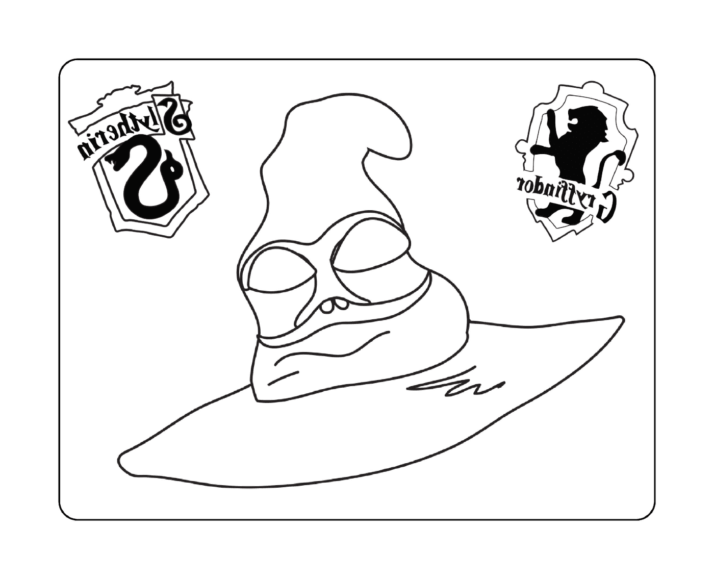 coloriage Sorting Hat