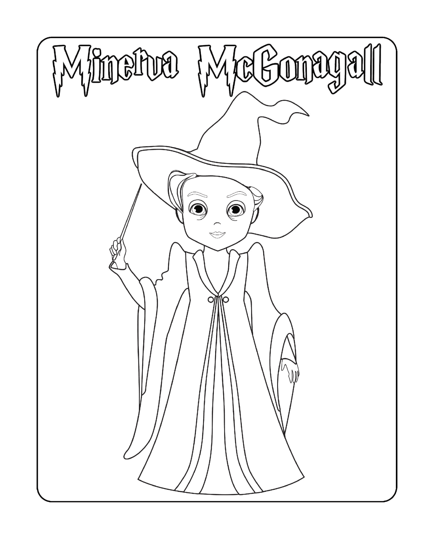 coloriage Minerva McGonagall