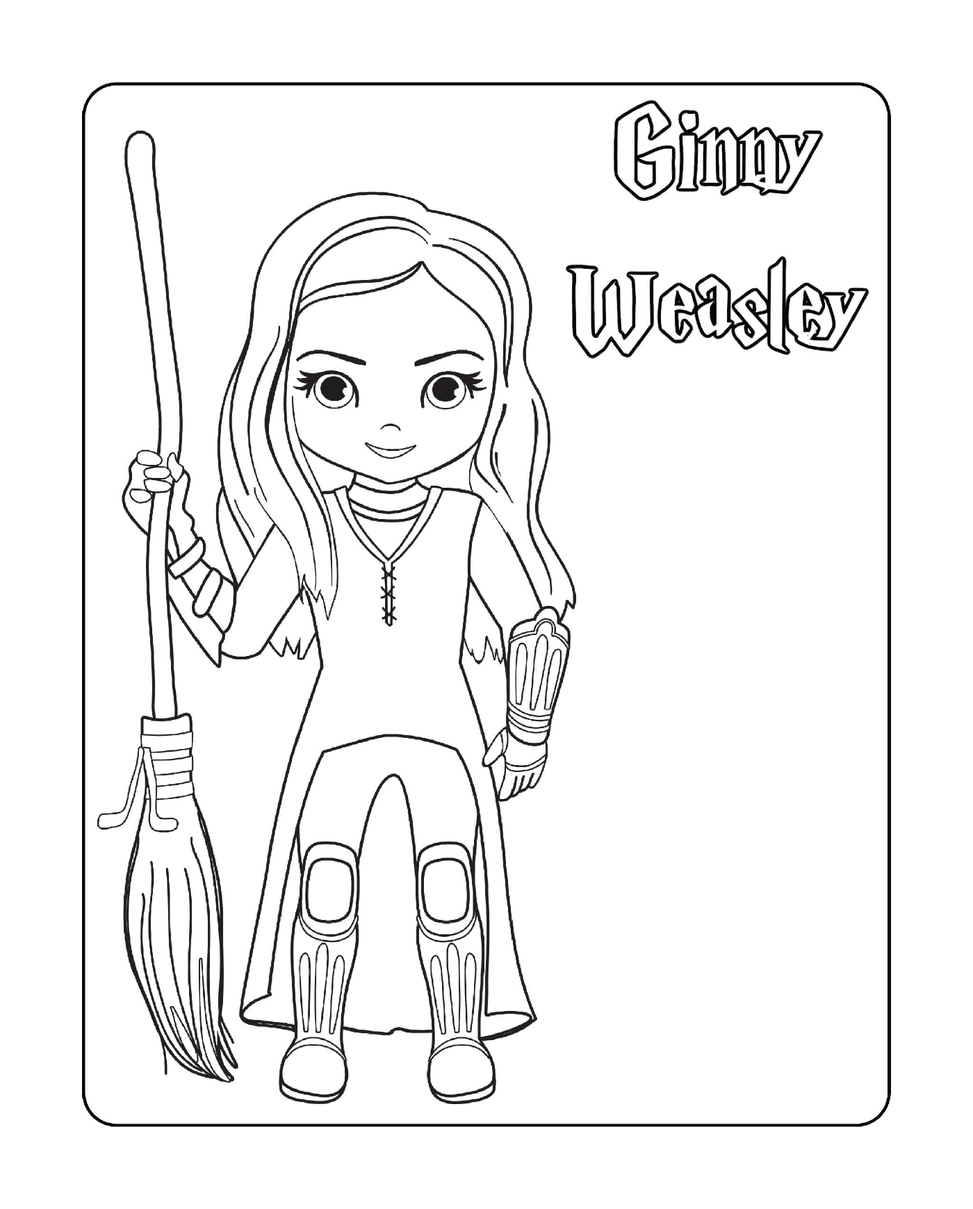 coloriage Ginny Weasley
