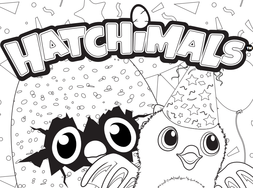 coloriage Hatchy hatchimals logo